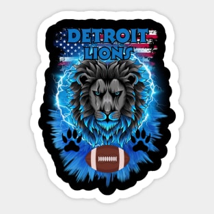 Detroit Lions - Thunder of Pride Sticker
